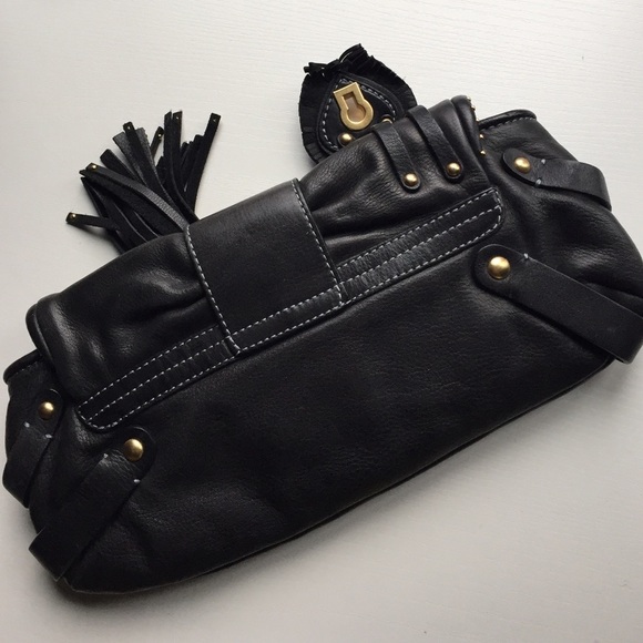 Juicy Couture Leather Gold Locket & Key Clutch Bag Purse - Picture 2 of 8